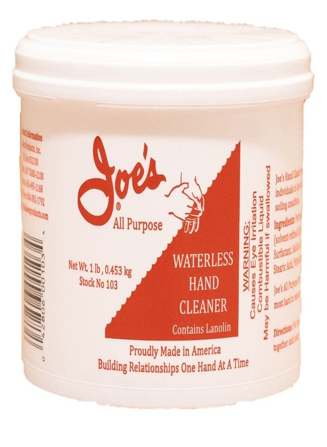 Joe's منظف اليدين متعدد الأغراض من جو 103 - مائي/بدون ماء مع اللانولين 1 رطل. - Image 1